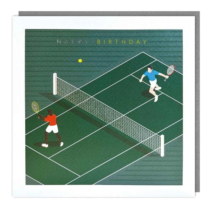 Nouveau - Blank - Birthday Tennis - Foil/Emb