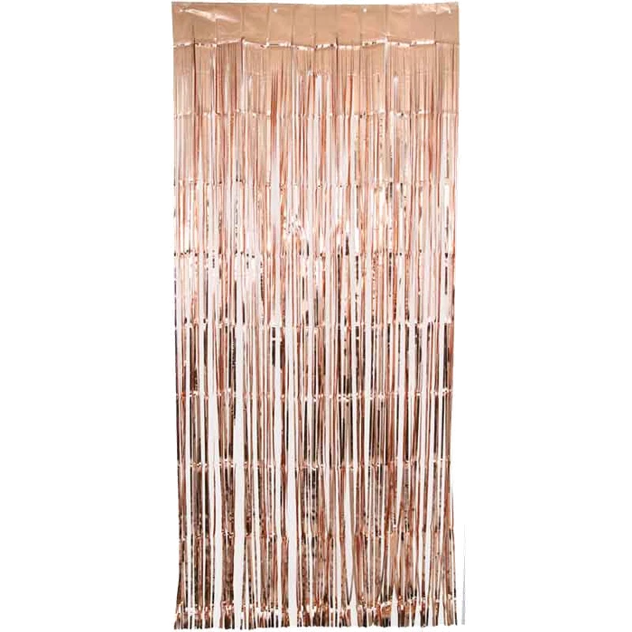 Metallic Rose Gold Foil Door Curtain