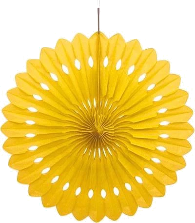16In Yellow Decorative Fan