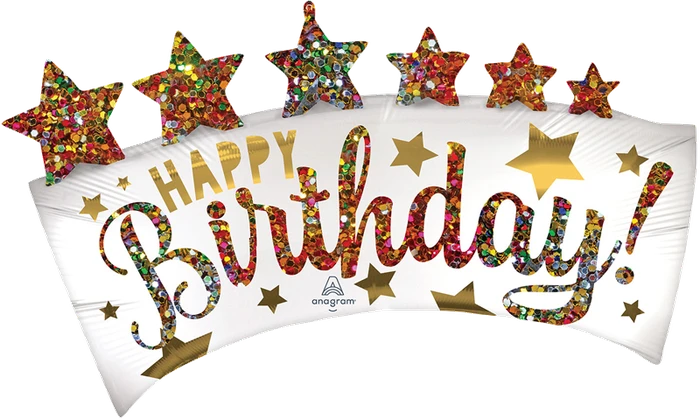 BIRTHDAY BANNER SATIN SUPERSH