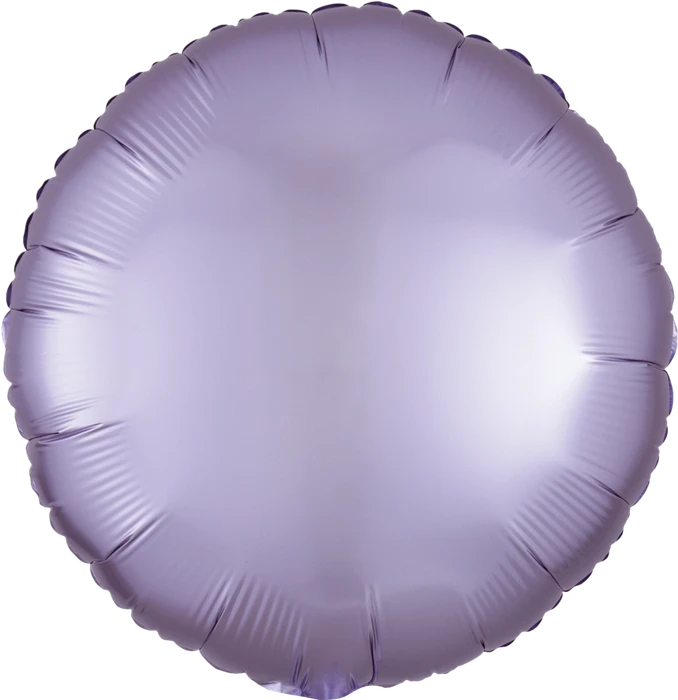 18In Satin Luxe Pastel Lilac Circle Foil