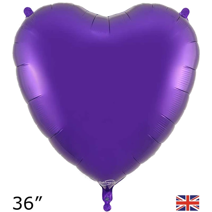 36In Purple Heart Foil Balloon