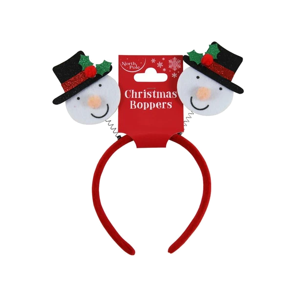 Christmas Boppers Headband Snowman