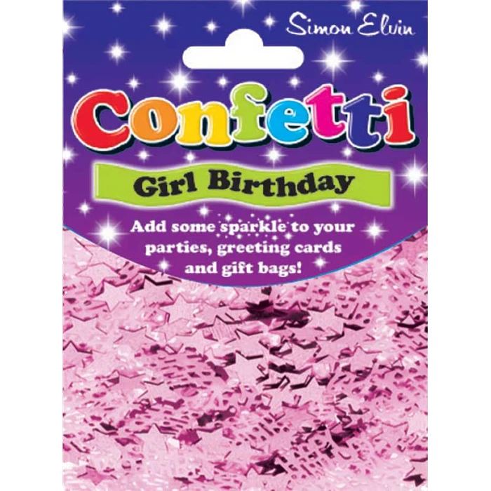 Happy Birthday Pink Confetti