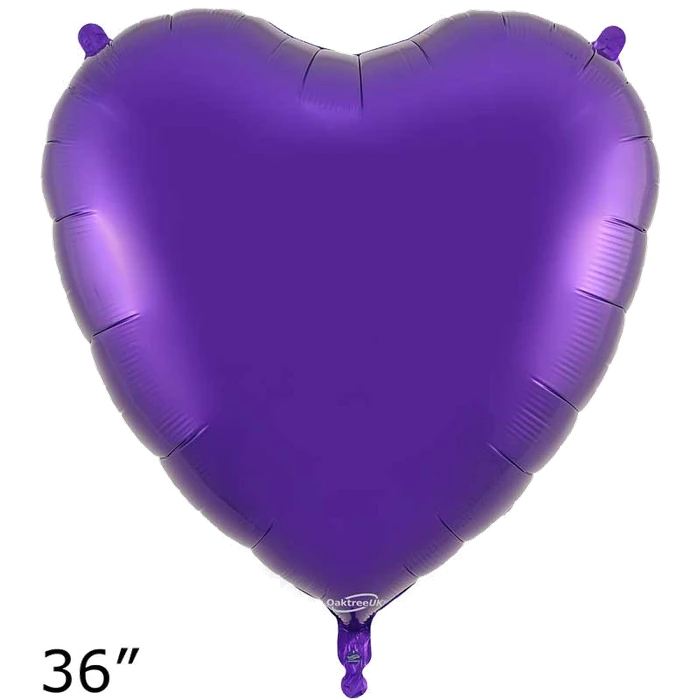 36In Purple Heart Foil Balloon