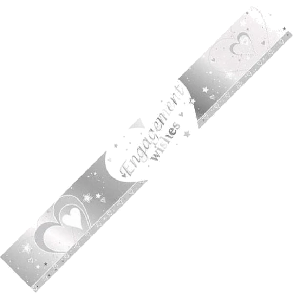 ENGAGEMENT 9FT FOIL BANNER