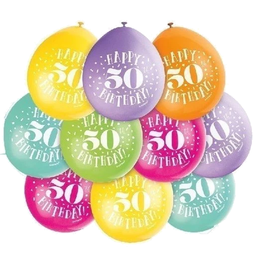 (10) 9In Happy 50Th Birthday Balloons