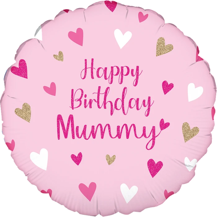 18In Happy Birthday Mummy Foil Balloon