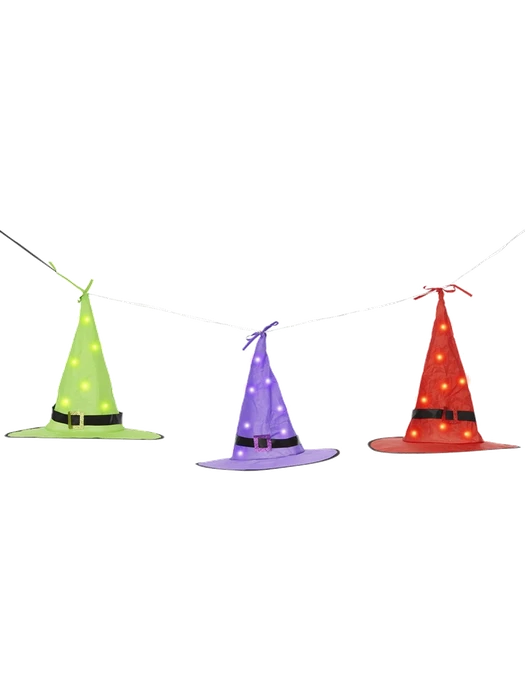 LED Light Up Floating Witch Hats