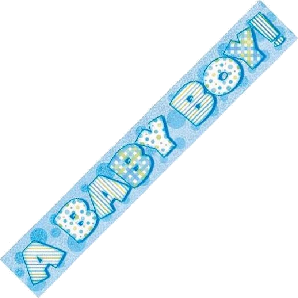 12FT BABY BOY PRISMATIC BANNER