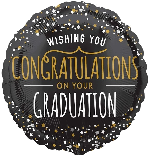 18IN STARRY CONGRATULATIONS FOIL BALLOON
