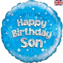18In Happy Bday Son Foil