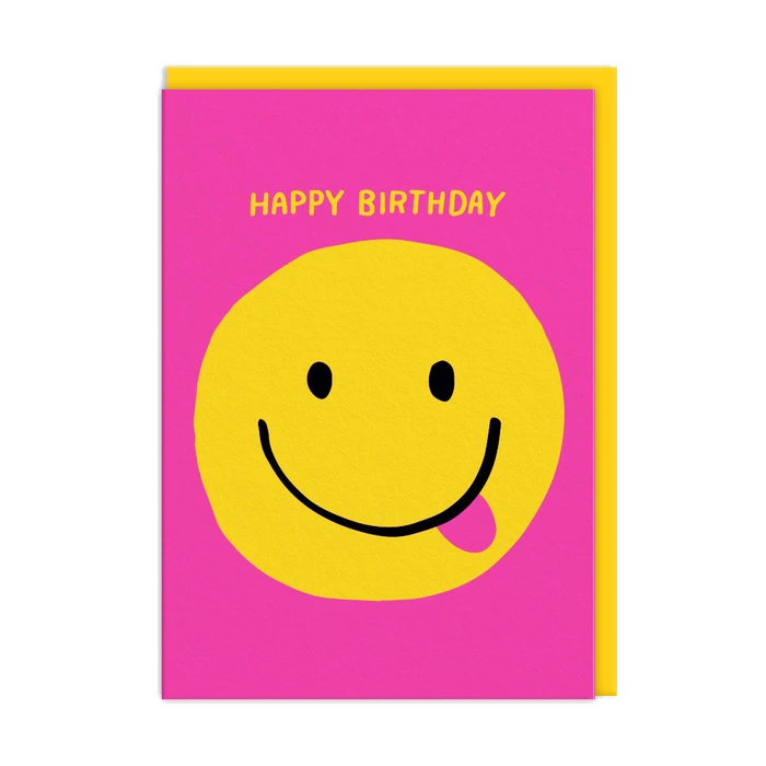 Smiley Face Happy Birthday Card