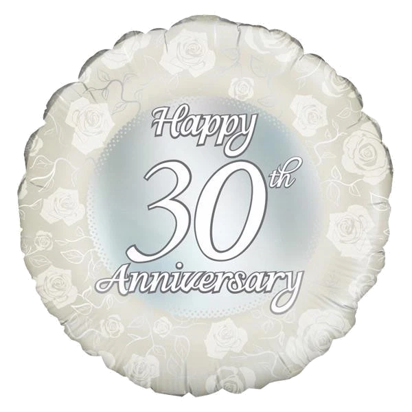 HAPPY 30TH ANNIVERSARY 18IN FOIL