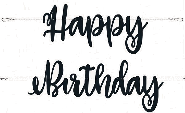 7Ft Triangle Confetti Birthday Script Letter