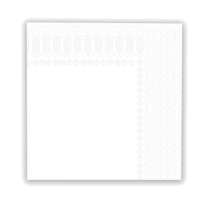 16Pk 33Cm White Napkins