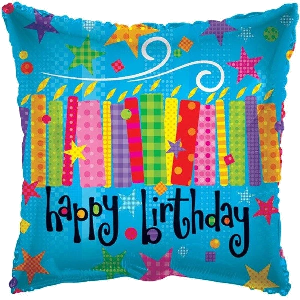 18IN BIRTHDAY BLOW CANDLES FOIL