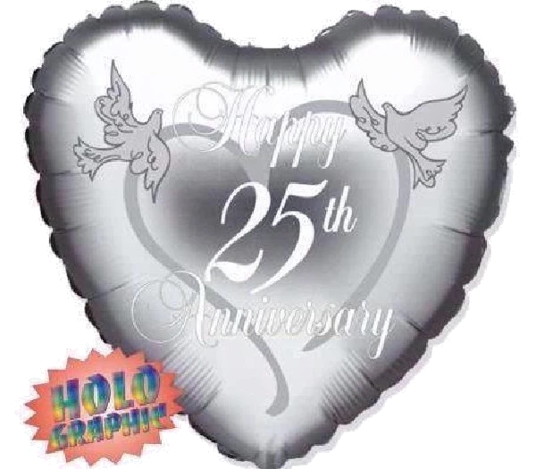 18IN 25TH ANNIVERSARY FOIL BALLOON