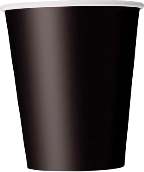 14PK 9OZ BLACK CUPS