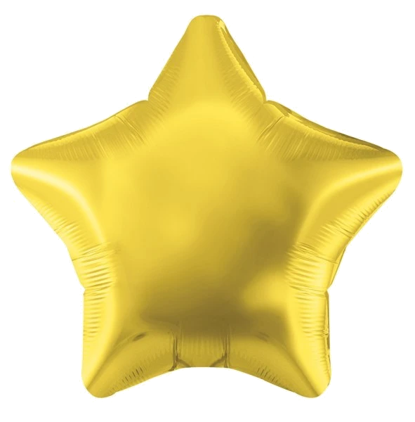 19In Gold Star Foil Balloon