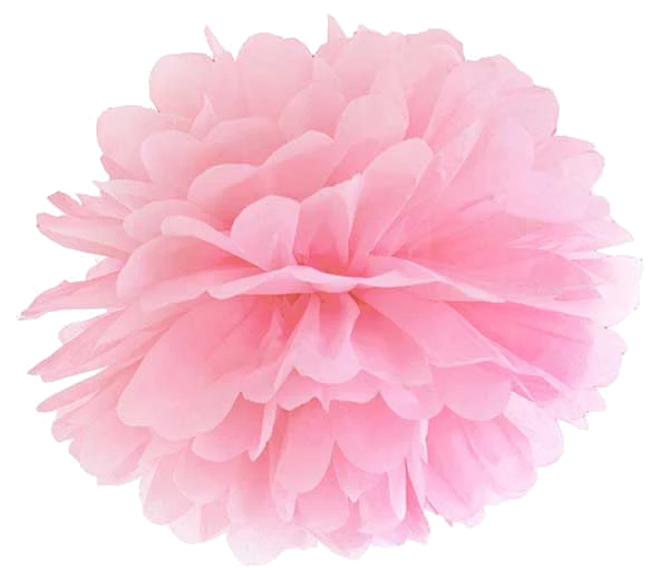 35Cm Light Pink Tissue Paper Pom Pom