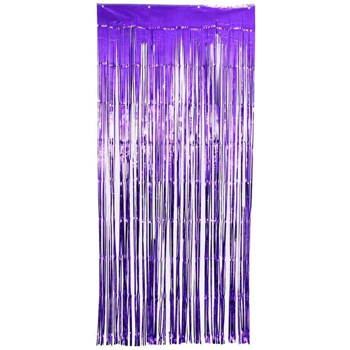 Metallic Purple Foil Door Curtain
