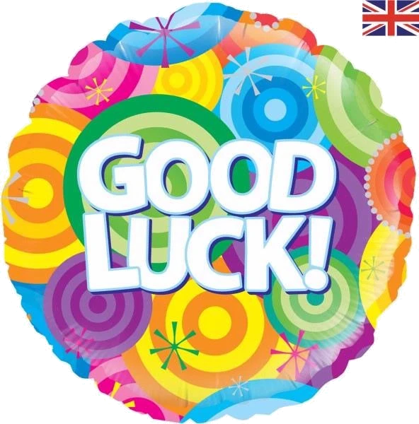 GOOD LUCK RAINBOW 18IN FOIL BALLOON