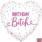18In Birthday Bitch Holographic Foil Balloon