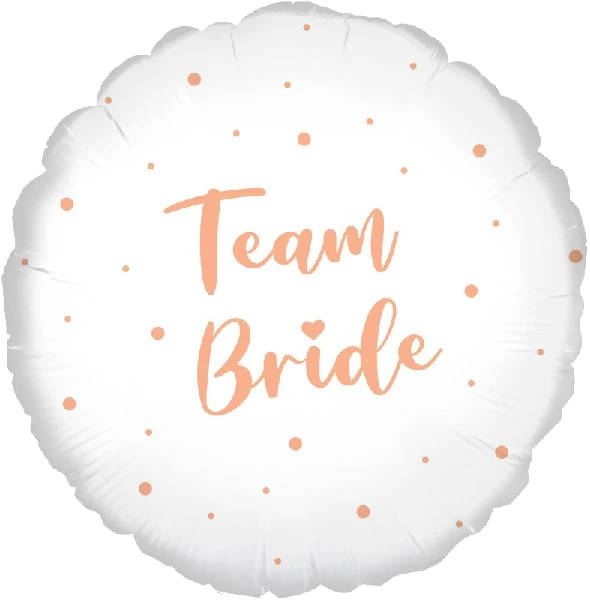 18In Team Bride Foil Balloon