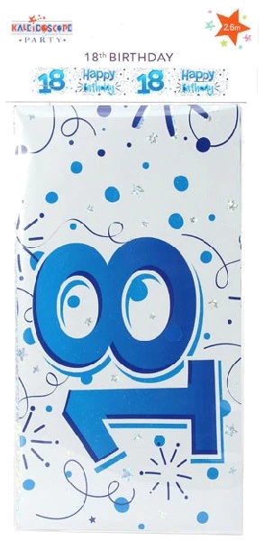 9FT MALE 18TH BIRTHDAY BANNER