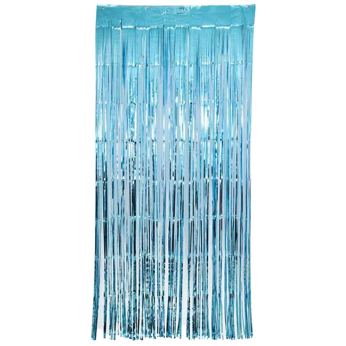 Metallic Light Blue Foil Door Cu