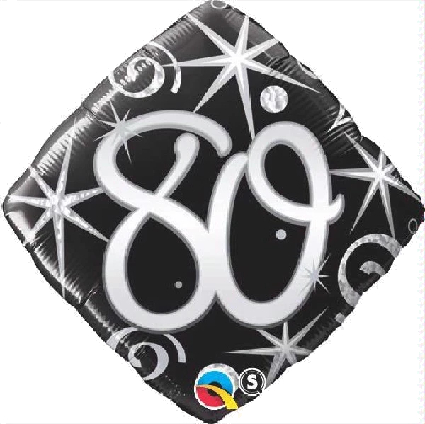 80TH B/DAY DIAMOND 18IN FOIL BALLOON