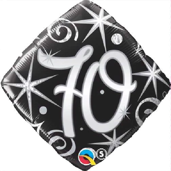 70TH B/DAY DIAMOND 18IN FOIL BALLOON