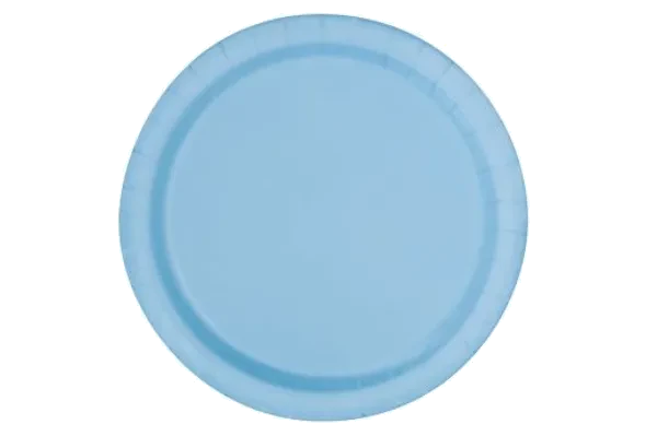 (16) 9In Powder Blue Plates