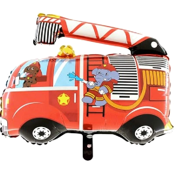 Fire Engine Shaped Foil Balloon