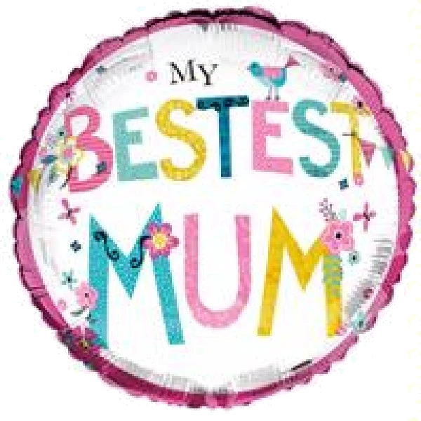 BEST MUM 18IN FOIL BALLOON