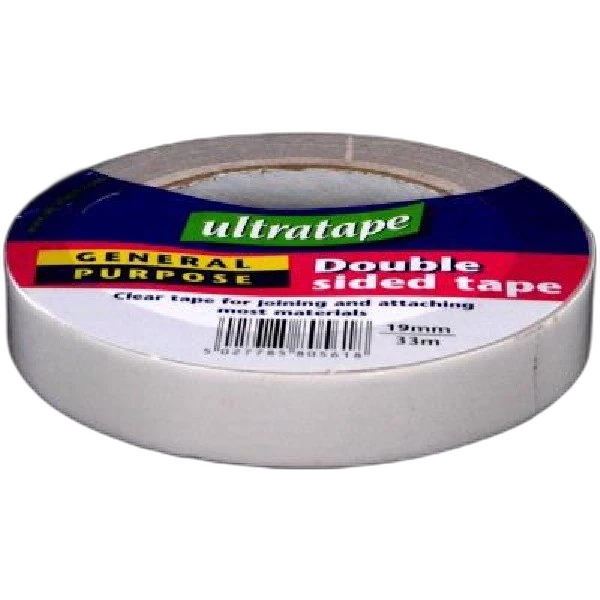 Ultratape Clear D/Sided Tape19 X 33M