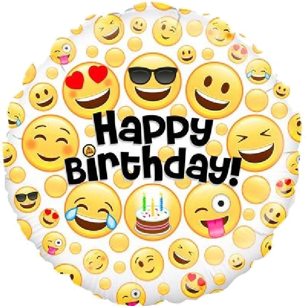 18IN BIRTHDAY EMOJI FOIL