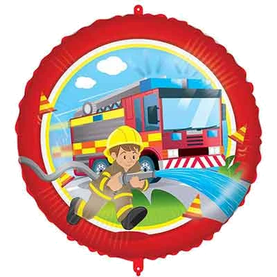 18In Firefighters Foil Balloon