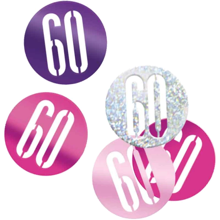 5Oz Glitz Pink 60 Confetti
