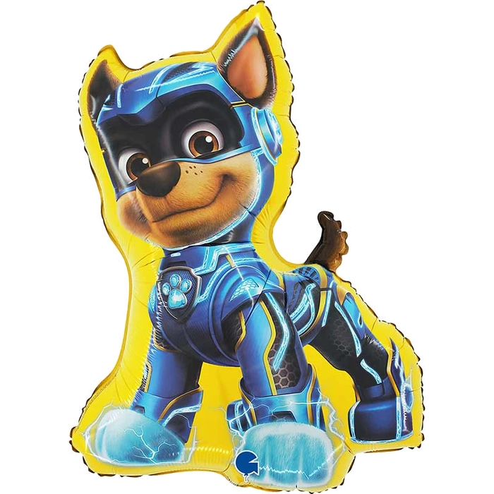24In Chase Yellow Paw Patrol Mighty Pups Shaped Foil Balloon