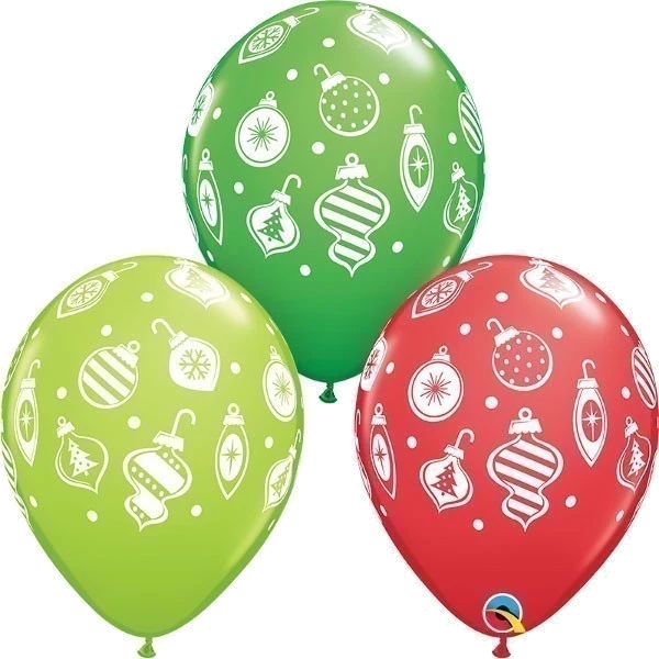 25PK 11IN ORNAMENTS & DOTS QUALATEX