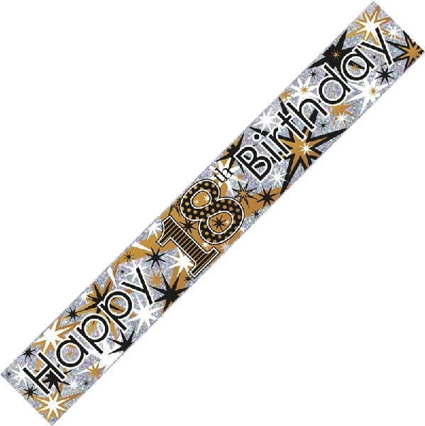 AGE 18 9FT FOIL BANNER