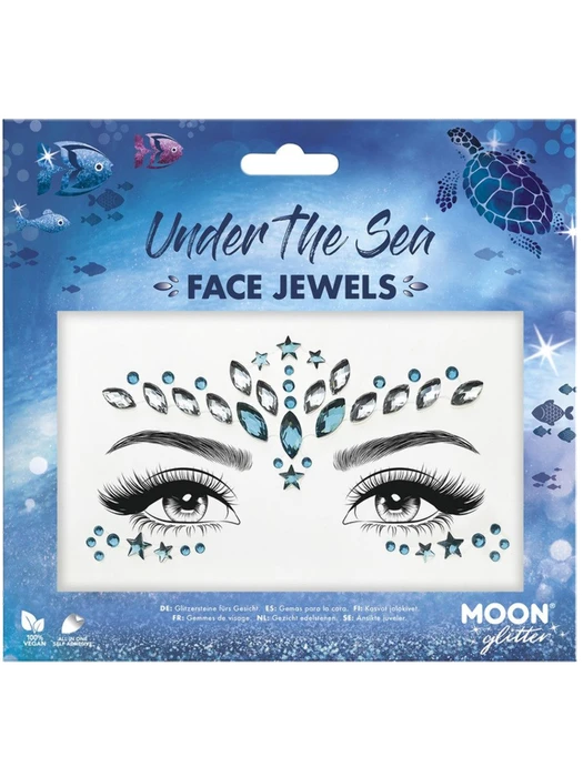 Moon Glitter Face Jewels, Under The Sea