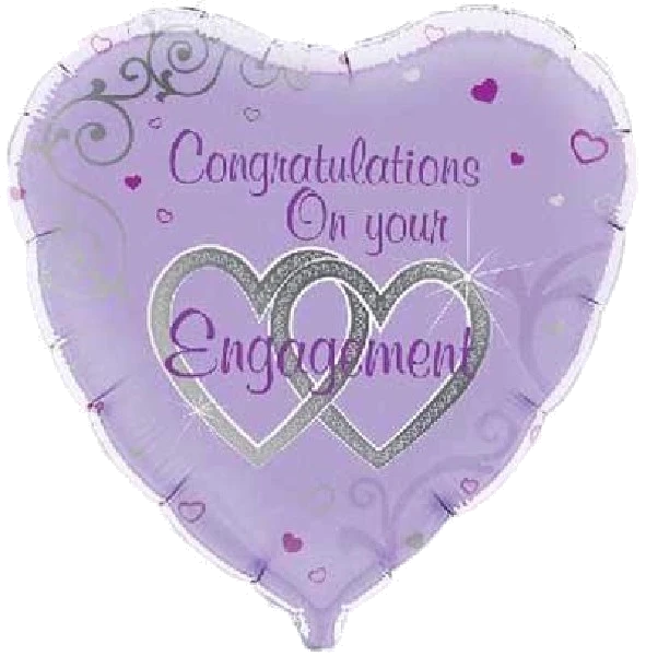 ENGAGEMENT CONGRATS 18IN FOIL BALLOON