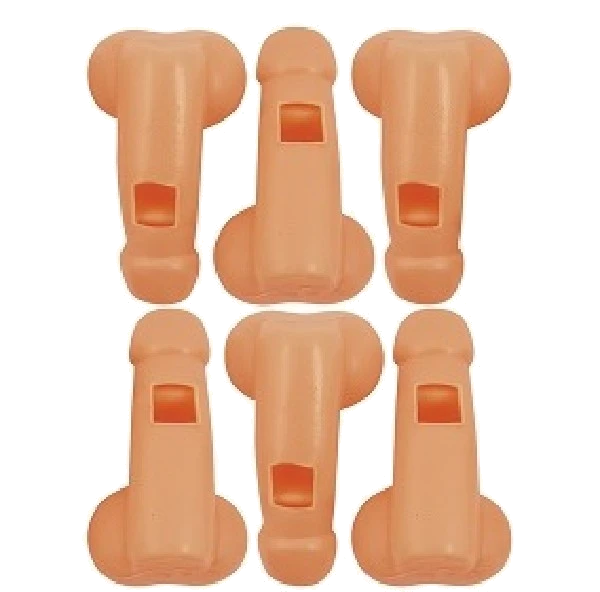(6) 58Mm Willy Whistles