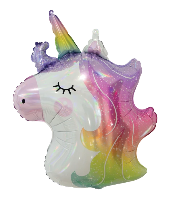 UNICORN IRIDESCENT JUMBO FOIL BALLO