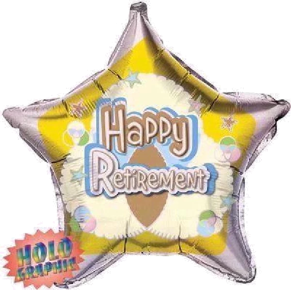 22IN HAPPY RETIREMENT FOIL BALLOON