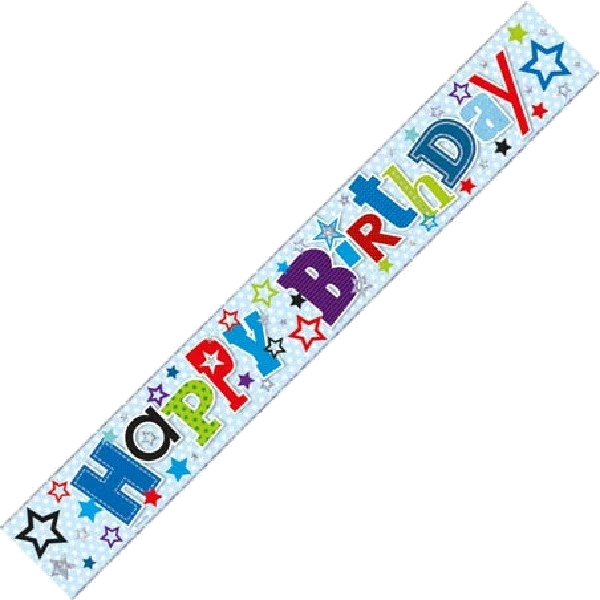 9Ft Happy Birthday Wall Banner 2