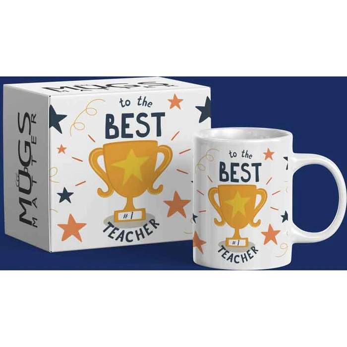 BEST TEACHER TROPHY MUG